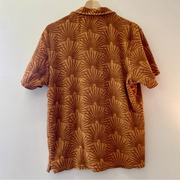 MEN’S TOWEL TERRY BUTTON DOWN - Picture 7 of 7